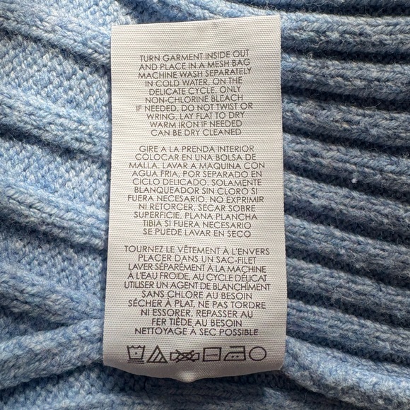 CAbi Light Blue Ribbed Cardigan Sweater - Picture 6 of 6